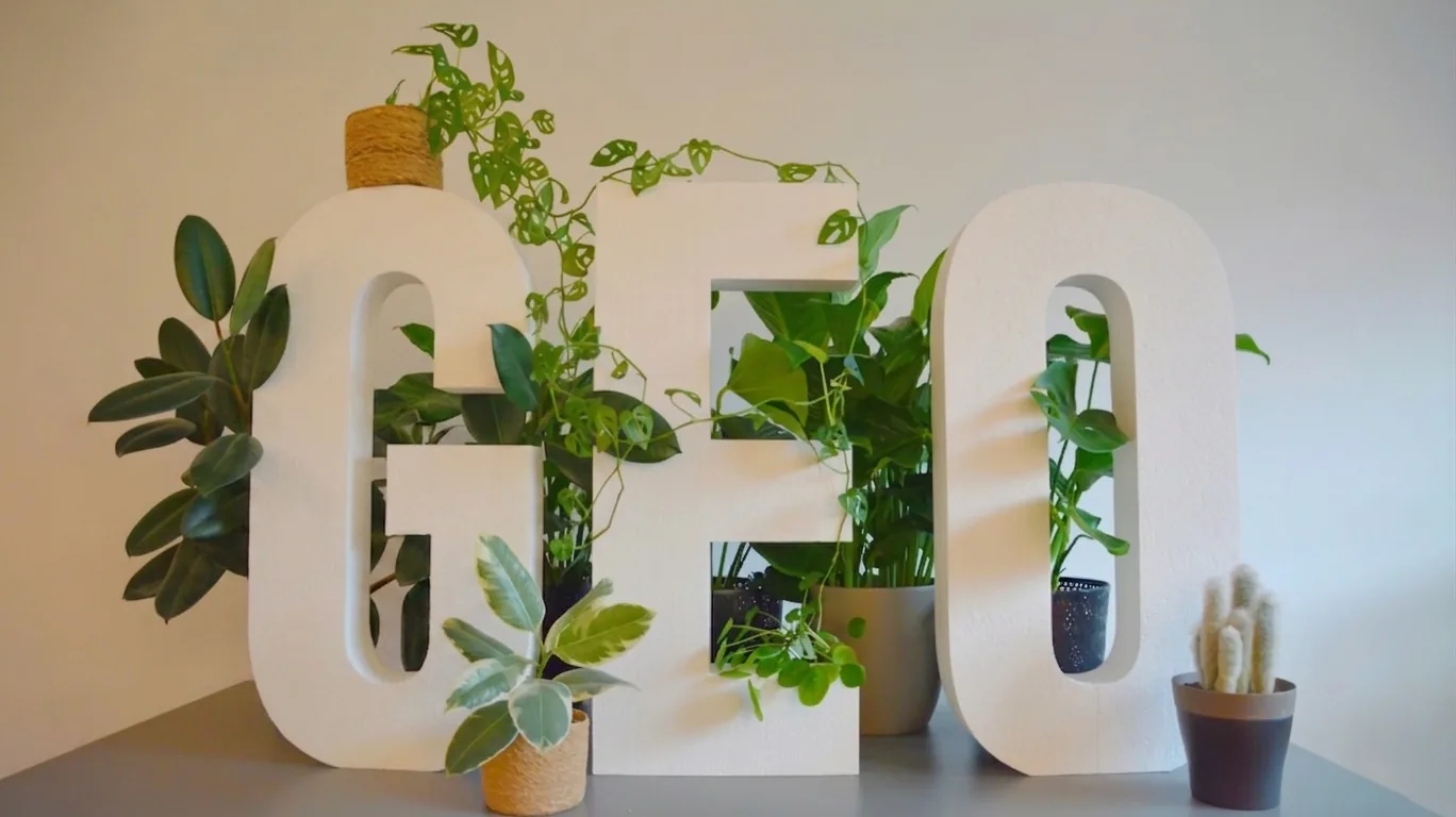 GEO letters with plants — What is GEO and why Australian businesses need it in 2026